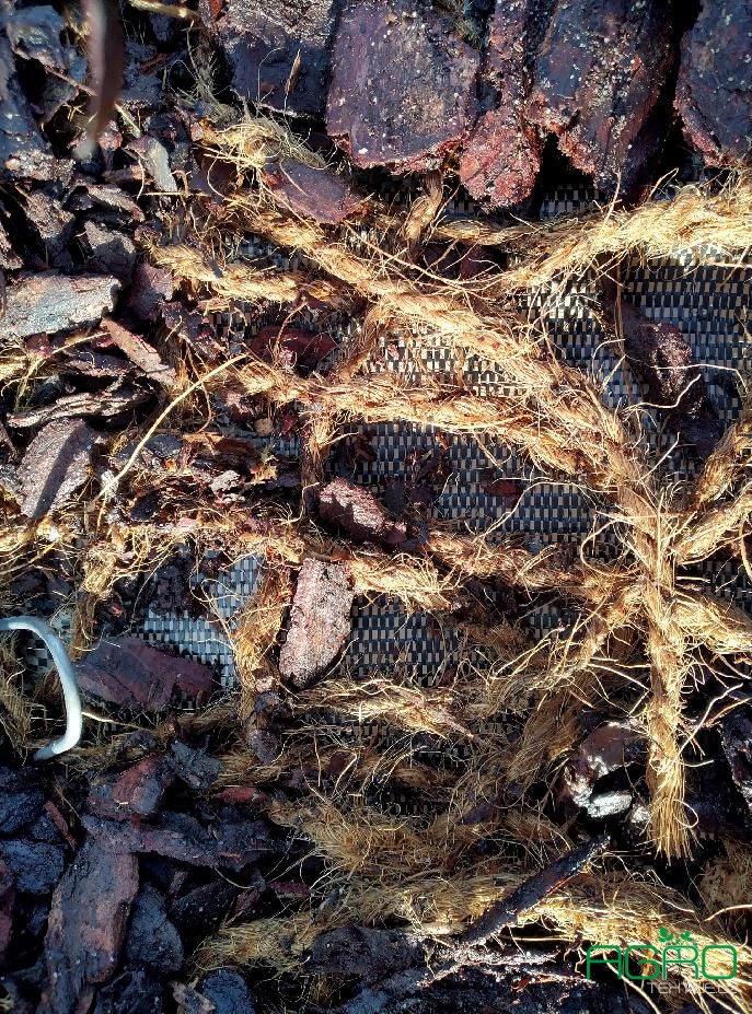 Tkaná hnědá - 120g 1,60m x 50m váha role 9,60kg ECO