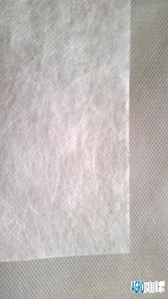 Netkaná textílie bílá 19g 1,6 m x 50m váha role 1,5kg