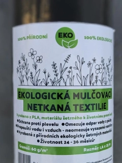 Netkaná černá - 60g 1,6m x 25m váha role 2,4kg ECO